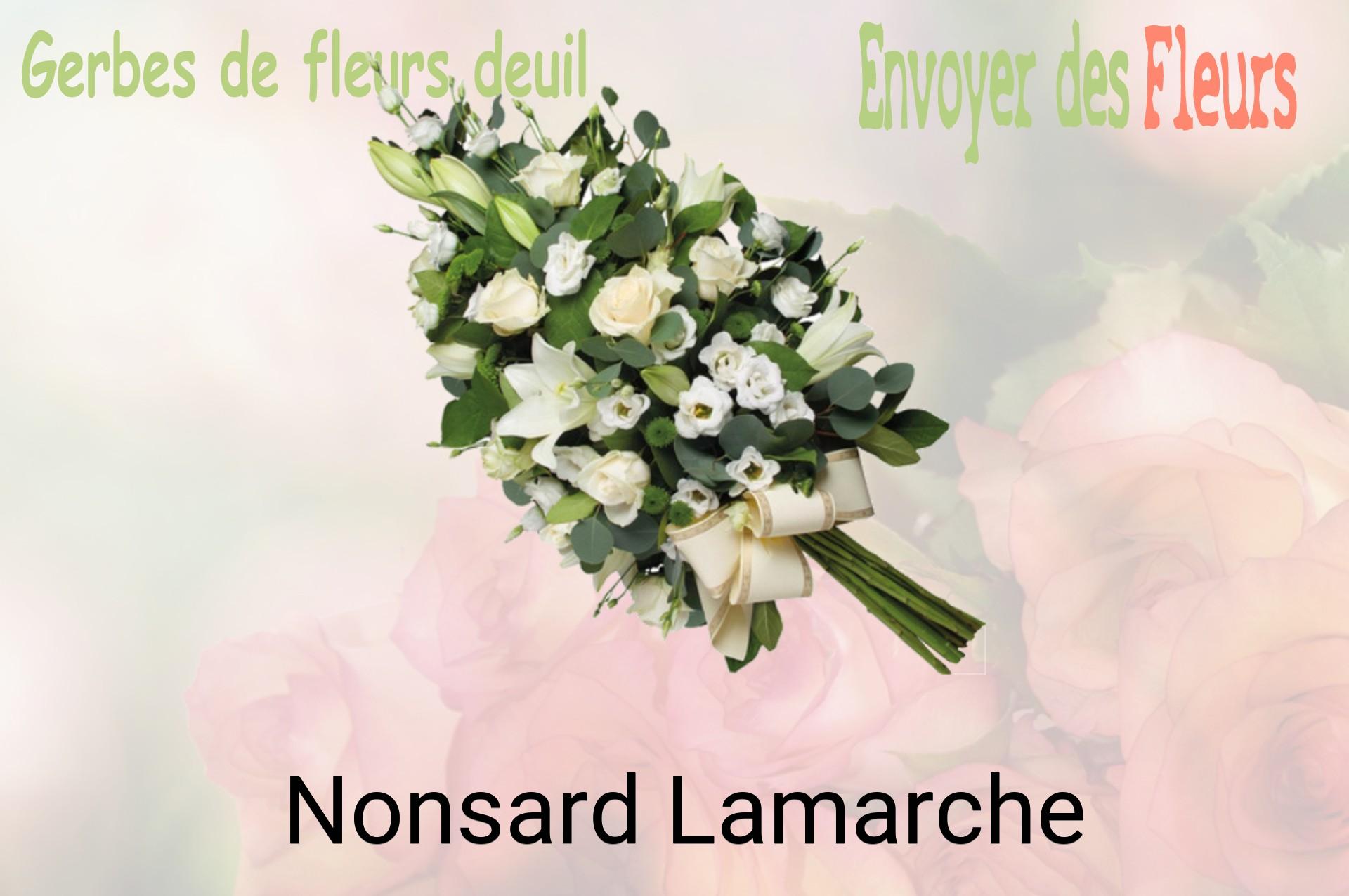 Gerbe de fleurs de deuil livrée à Nonsard-Lamarche